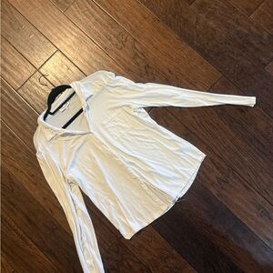 Michael stars White Long Sleeve Button-Up Shirt very soft